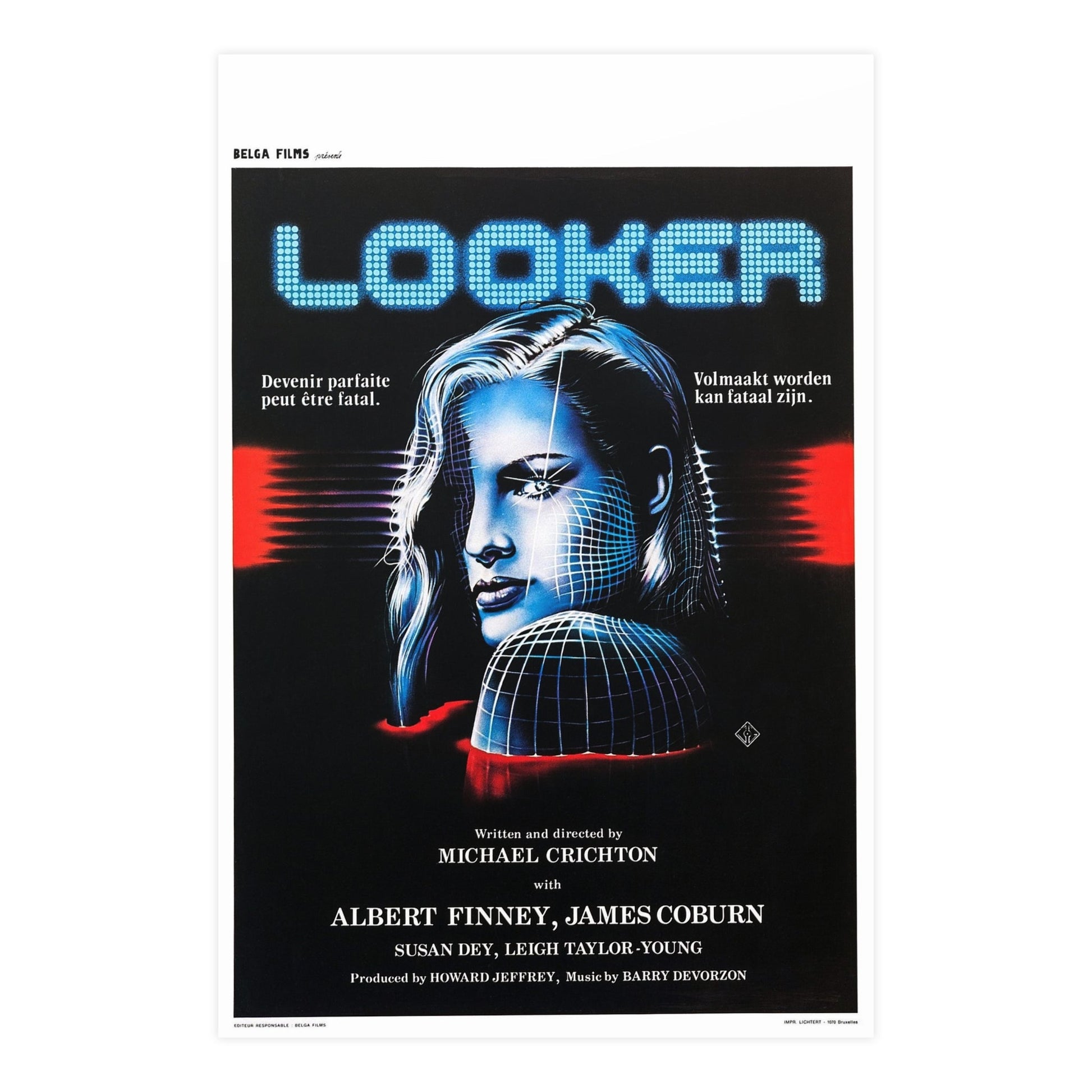 LOOKER (BELGIAN) 1981 - Paper Movie Poster-24″ x 36″ (Vertical)-The Sticker Space