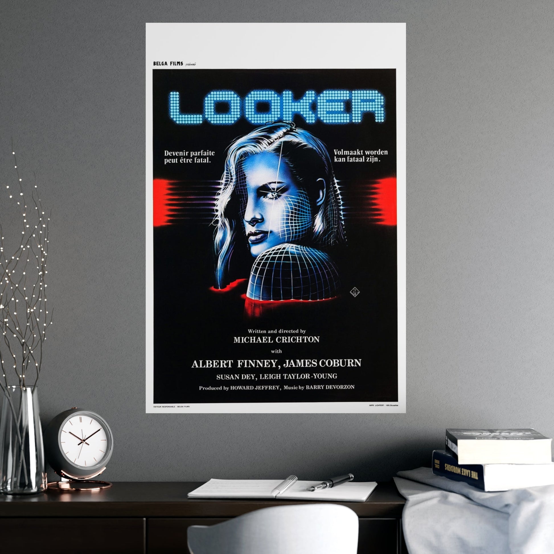 LOOKER (BELGIAN) 1981 - Paper Movie Poster-The Sticker Space