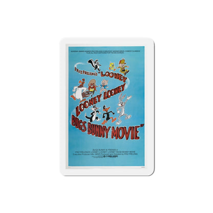 Looney, Looney, Looney Bugs Bunny Movie 1981 Movie Poster Die-Cut Magnet-2" x 2"-The Sticker Space