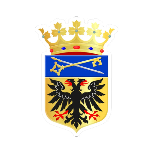 Loppersum wapen (Netherlands) (Coat of Arms) STICKER Vinyl Kiss-Cut Decal 2 Inch White - The Sticker Space