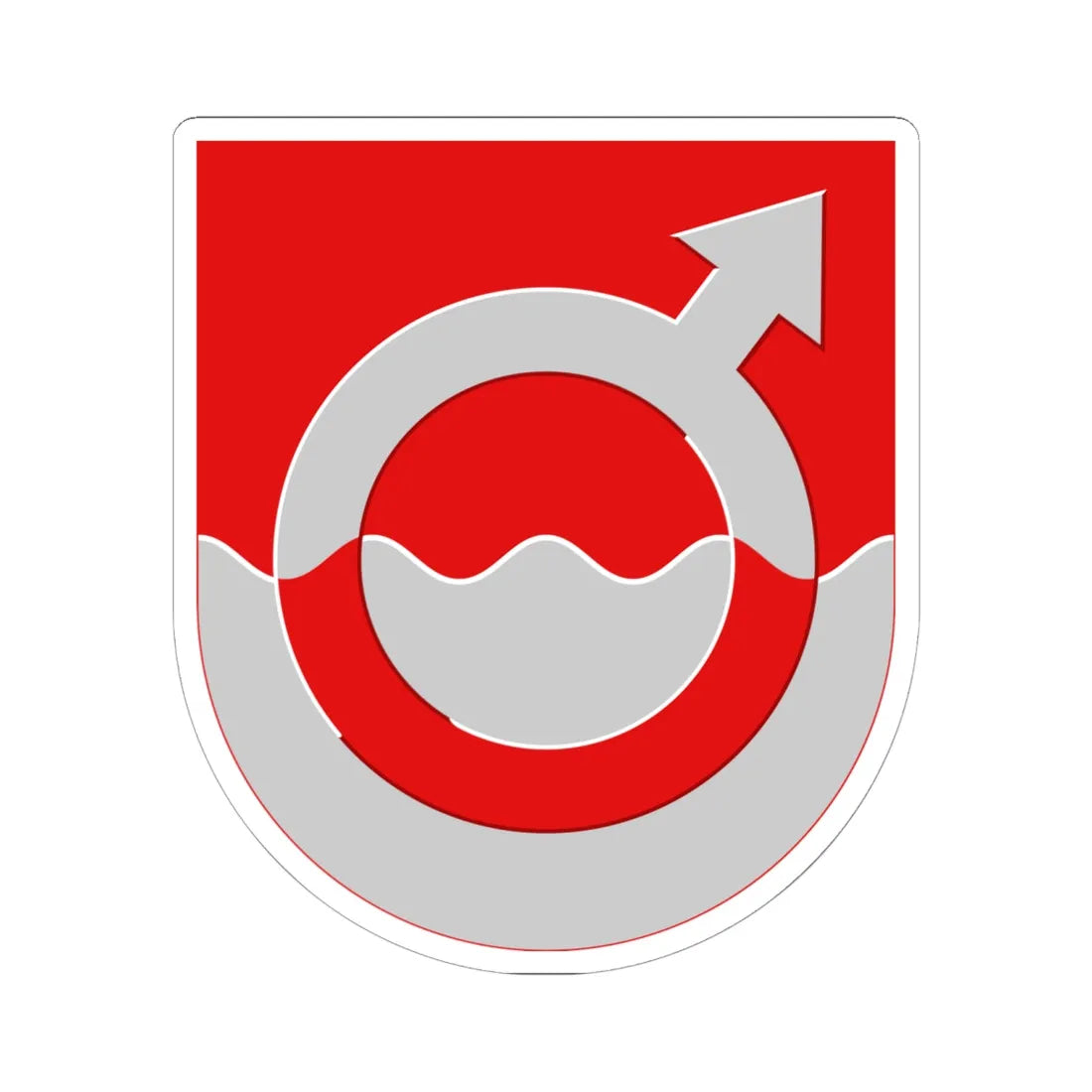 Loppi vaakuna (Finland) (Coat of Arms) STICKER Vinyl Kiss-Cut Decal 6 Inch White - The Sticker Space