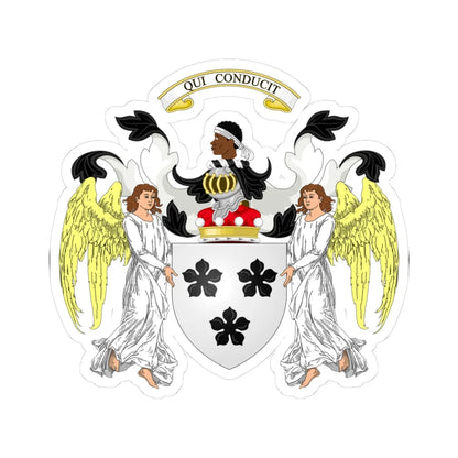 Lord Borthwick coat of arms (Scotland) (Coat of Arms) STICKER Vinyl Kiss-Cut Decal 3 Inch White - The Sticker Space