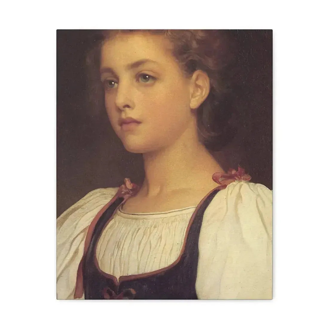 Lord Frederick Leighton (1830-1896) Biondina 1879 - Canvas Wall Art 16″ x 20″ 1.25" - The Sticker Space