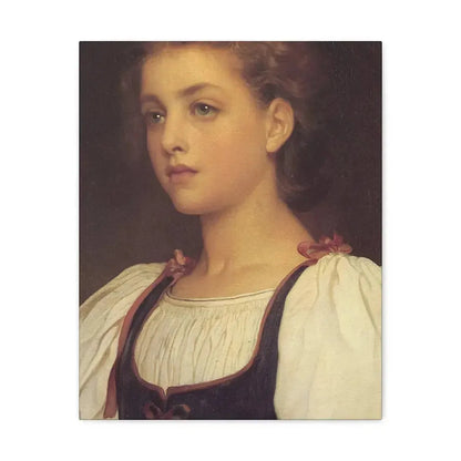 Lord Frederick Leighton (1830-1896) Biondina 1879 - Canvas Wall Art 16″ x 20″ 1.25" - The Sticker Space