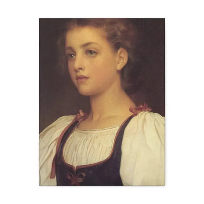 Lord Frederick Leighton (1830-1896) Biondina 1879 - Canvas Wall Art 18″ x 24″ 1.25" - The Sticker Space