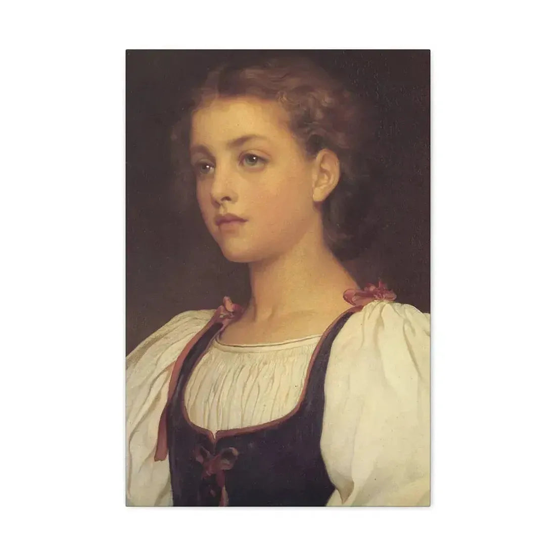 Lord Frederick Leighton (1830-1896) Biondina 1879 - Canvas Wall Art 20″ x 30″ 1.25" - The Sticker Space