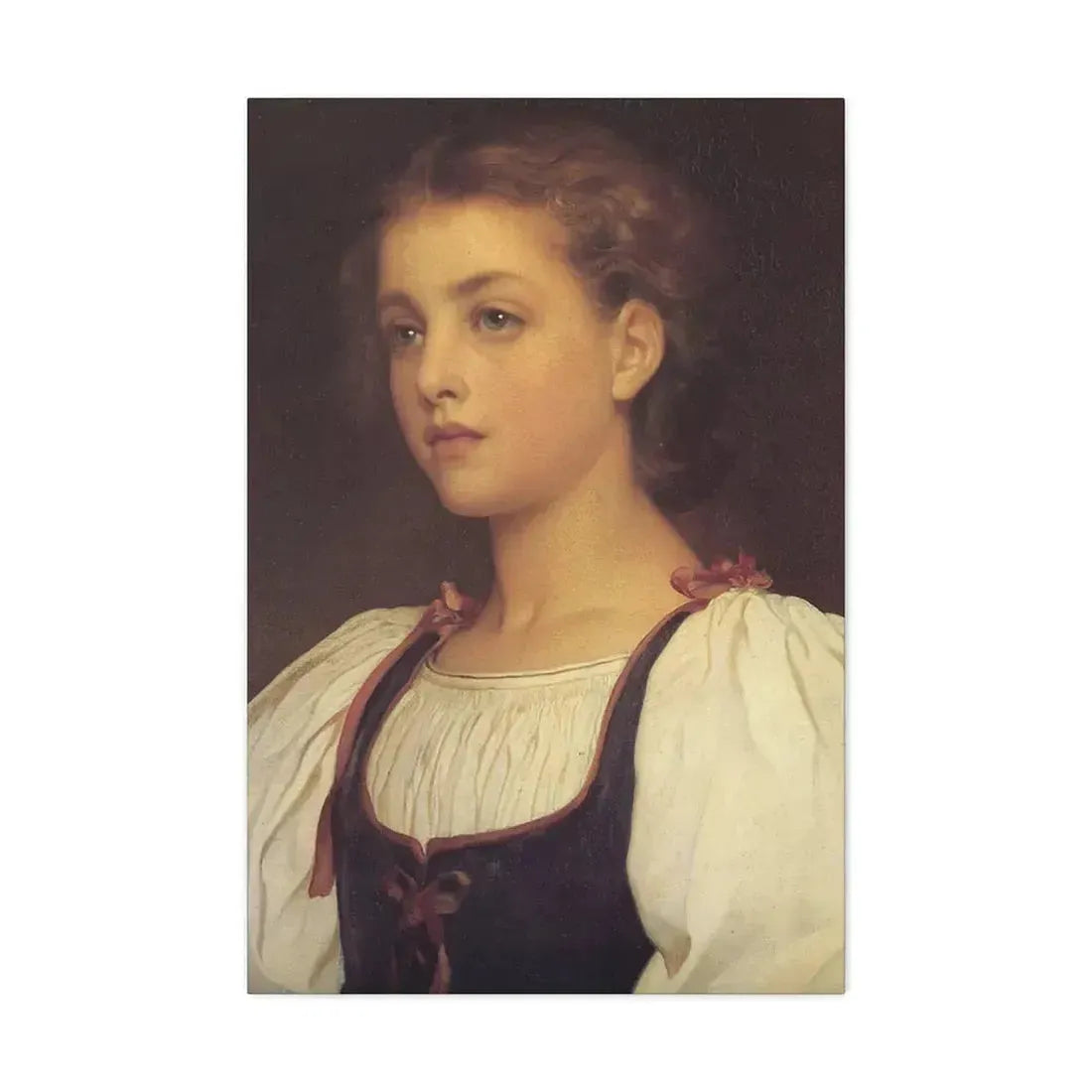 Lord Frederick Leighton (1830-1896) Biondina 1879 - Canvas Wall Art 24″ x 36″ 1.25" - The Sticker Space