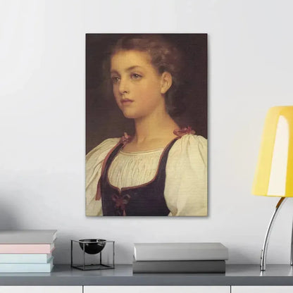 Lord Frederick Leighton (1830-1896) Biondina 1879 - Canvas Wall Art - The Sticker Space