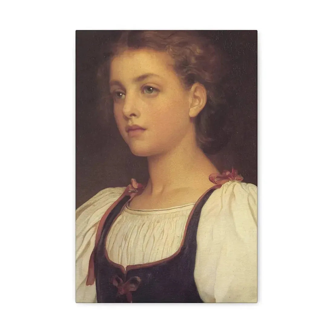 Lord Frederick Leighton (1830-1896) Biondina 1879 - Canvas Wall Art - The Sticker Space