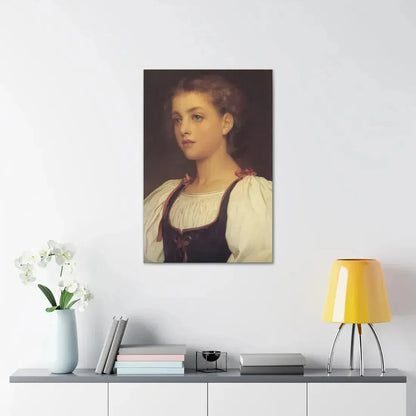 Lord Frederick Leighton (1830-1896) Biondina 1879 - Canvas Wall Art - The Sticker Space