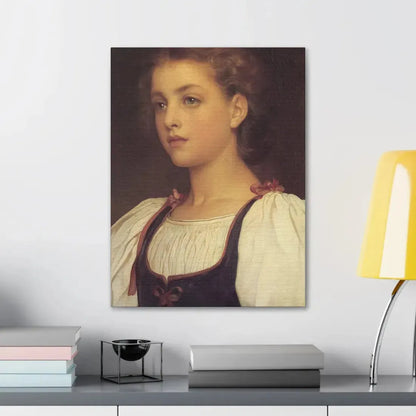Lord Frederick Leighton (1830-1896) Biondina 1879 - Canvas Wall Art - The Sticker Space