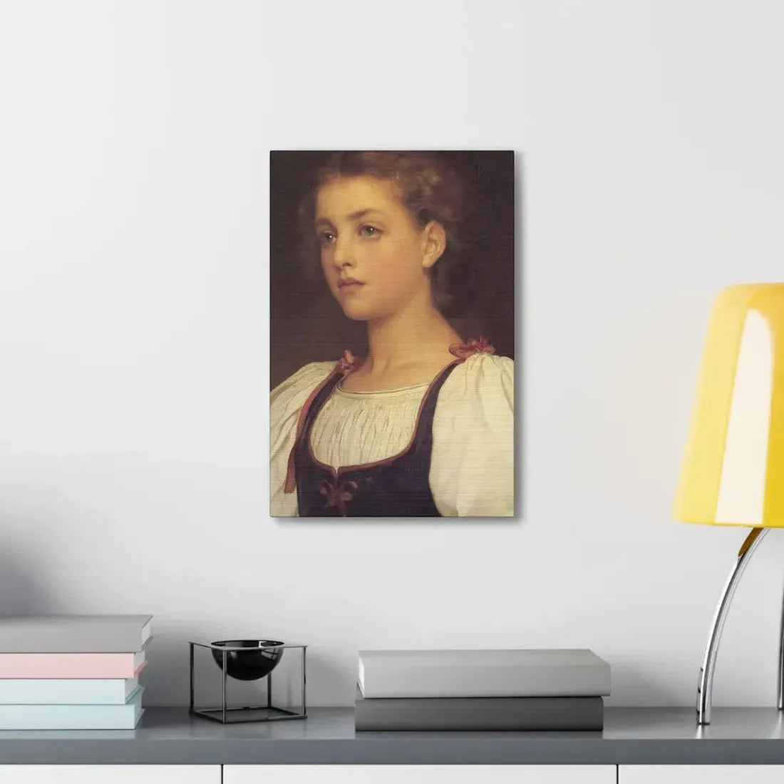 Lord Frederick Leighton (1830-1896) Biondina 1879 - Canvas Wall Art - The Sticker Space