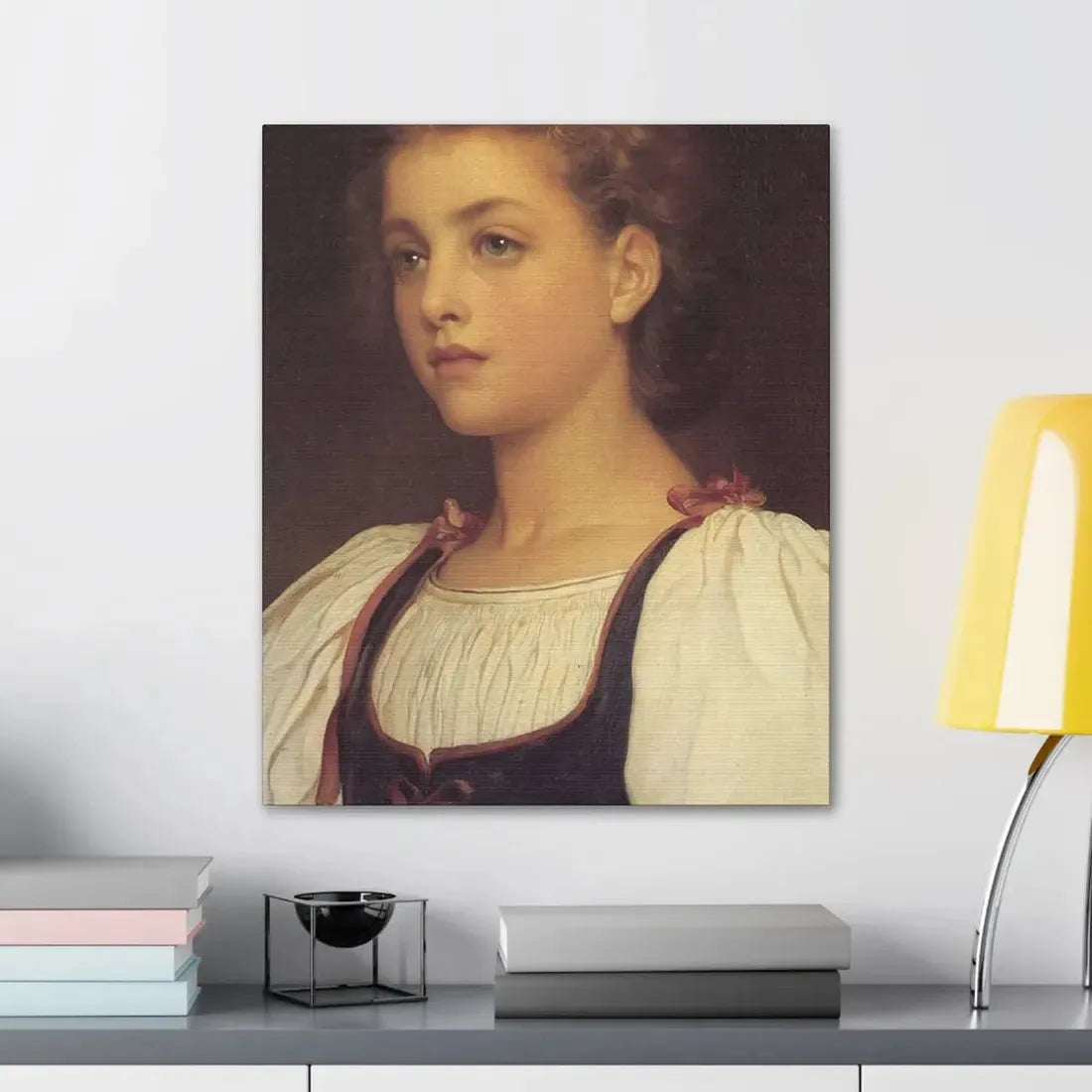 Lord Frederick Leighton (1830-1896) Biondina 1879 - Canvas Wall Art - The Sticker Space