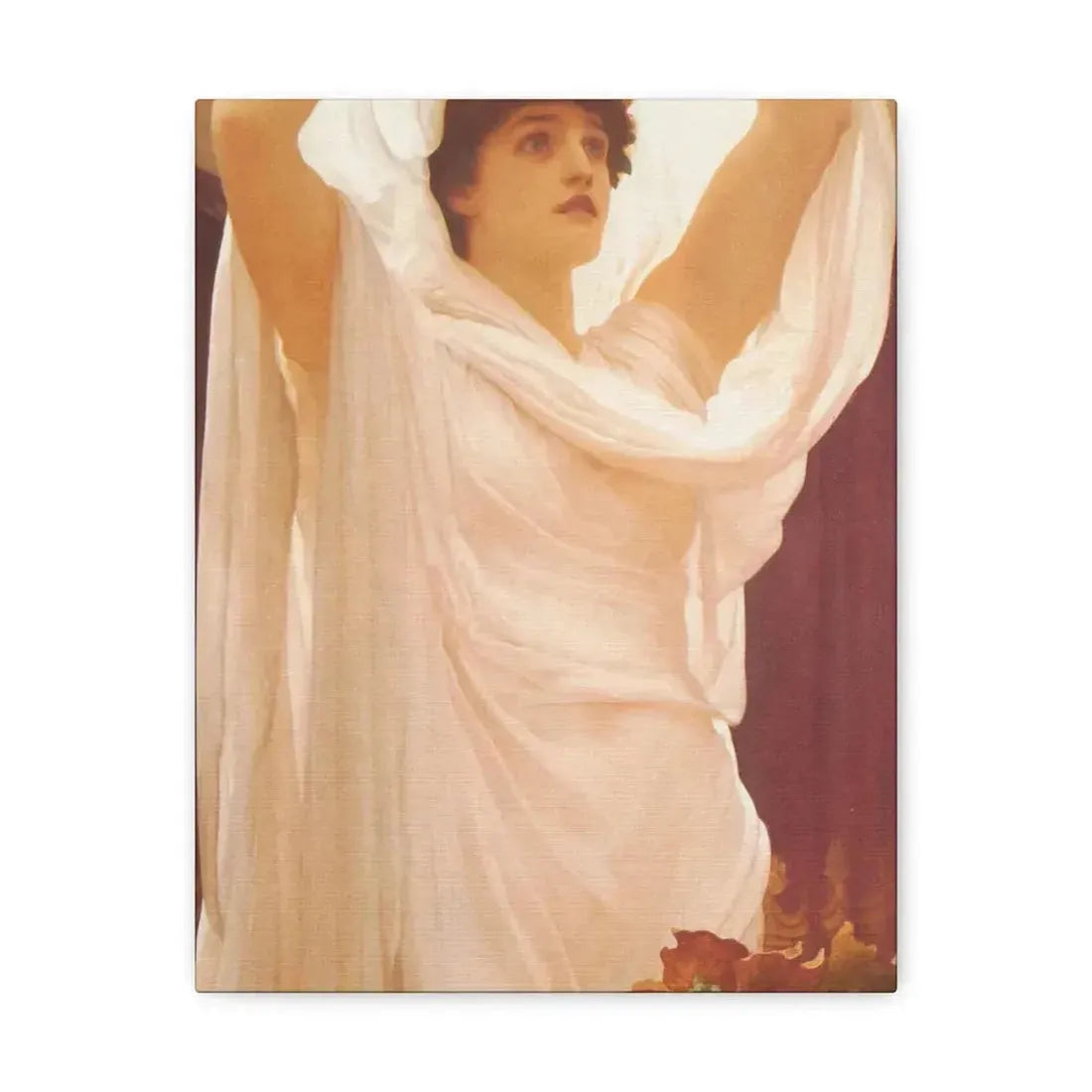Lord Frederick Leighton (1830-1896) Invocation - Canvas Wall Art 11″ x 14″ 1.25" - The Sticker Space