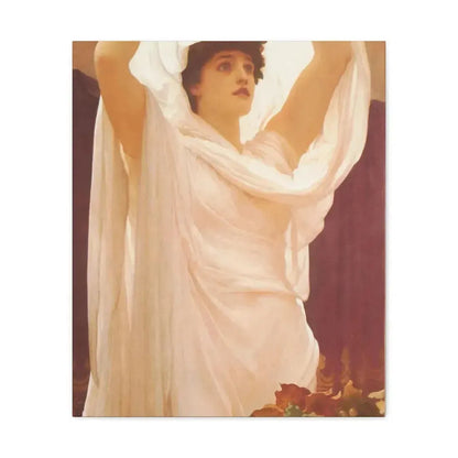 Lord Frederick Leighton (1830-1896) Invocation - Canvas Wall Art 20″ x 24″ 1.25" - The Sticker Space