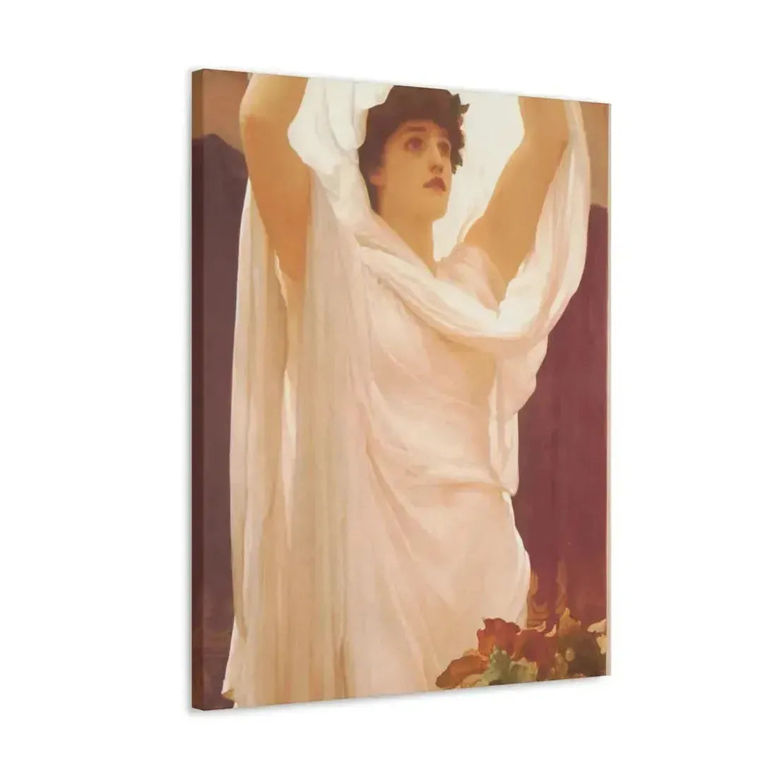 Lord Frederick Leighton (1830-1896) Invocation - Canvas Wall Art - The Sticker Space