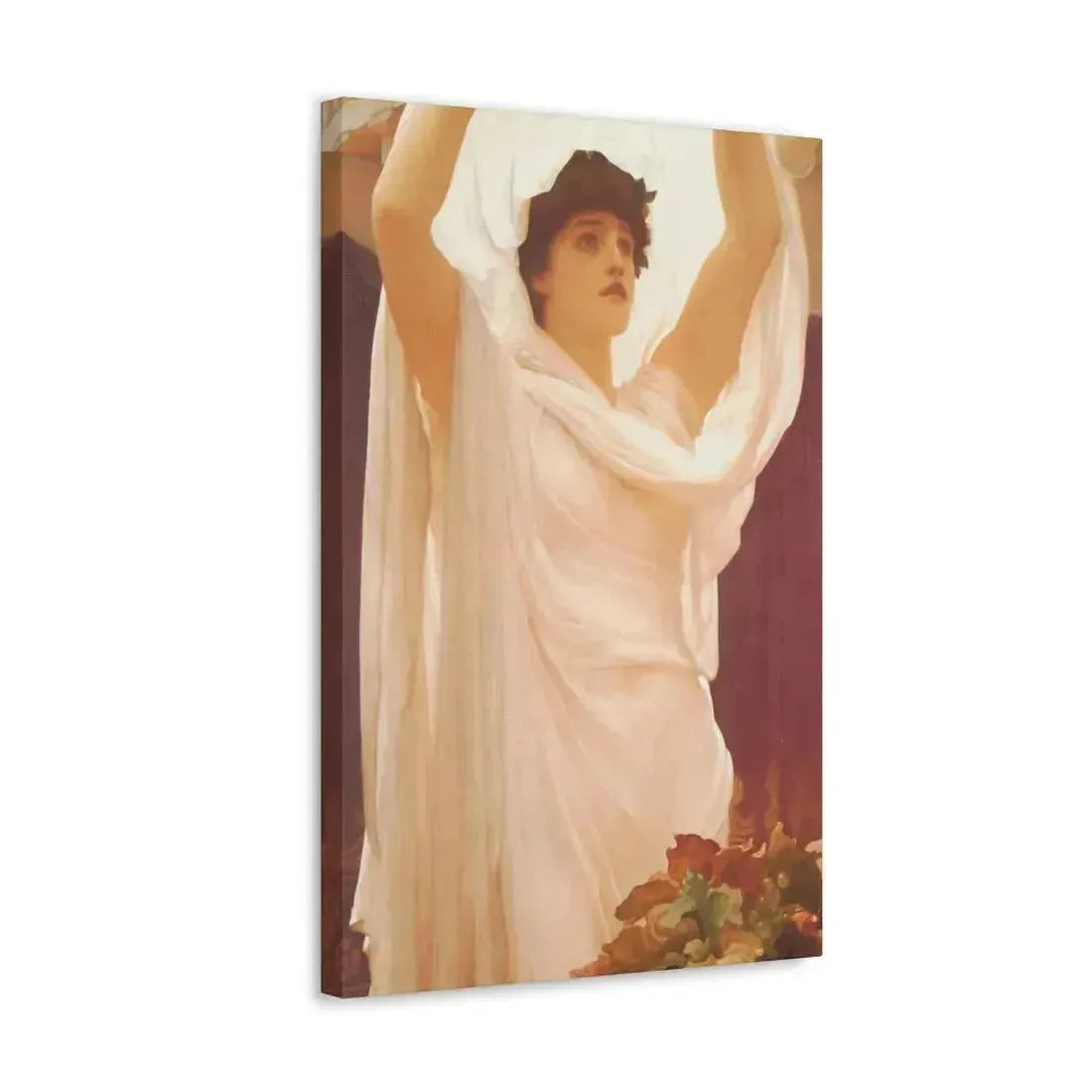 Lord Frederick Leighton (1830-1896) Invocation - Canvas Wall Art - The Sticker Space