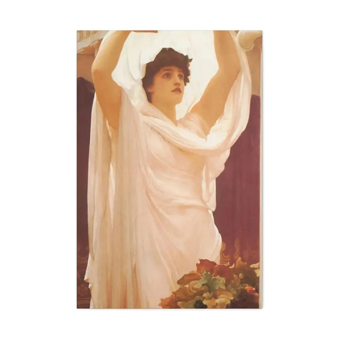 Lord Frederick Leighton (1830-1896) Invocation - Canvas Wall Art - The Sticker Space