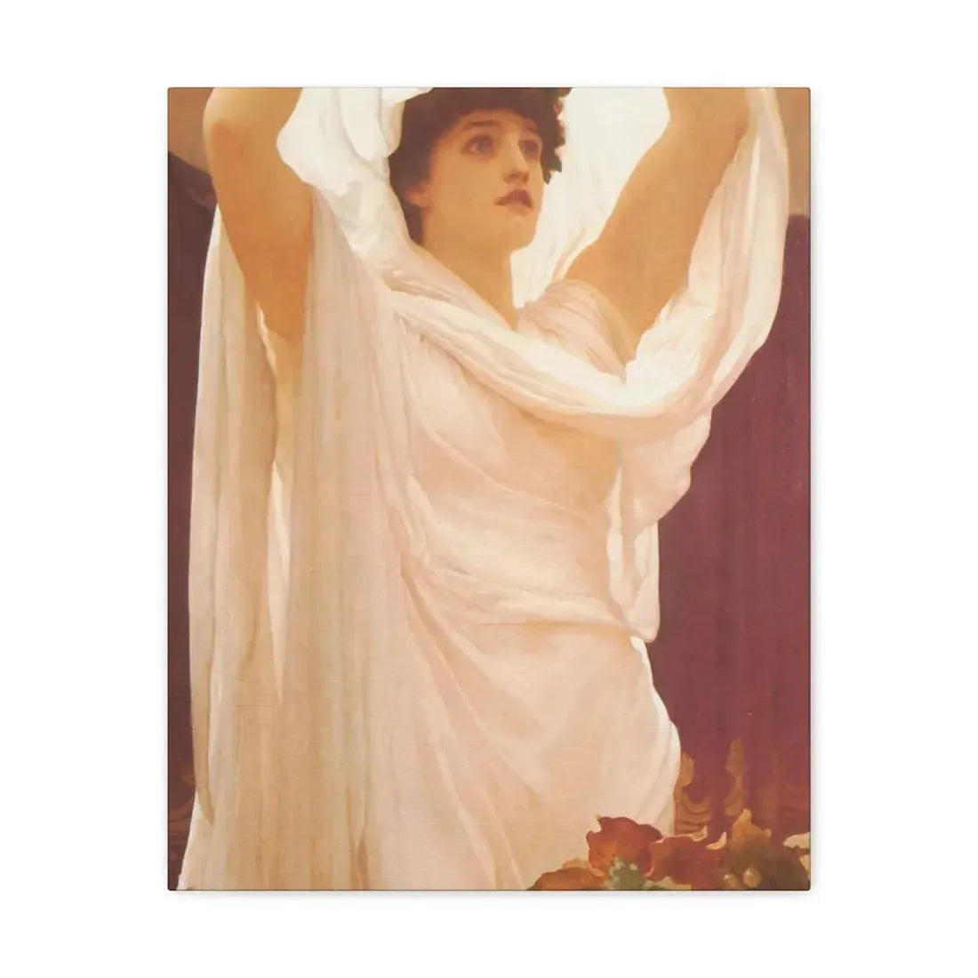 Lord Frederick Leighton (1830-1896) Invocation - Canvas Wall Art - The Sticker Space