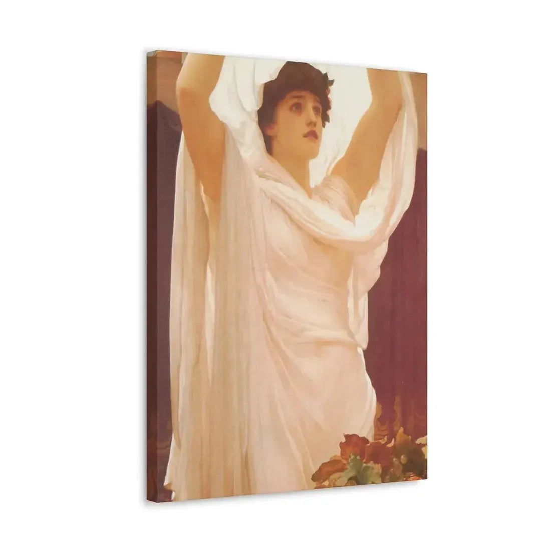 Lord Frederick Leighton (1830-1896) Invocation - Canvas Wall Art - The Sticker Space