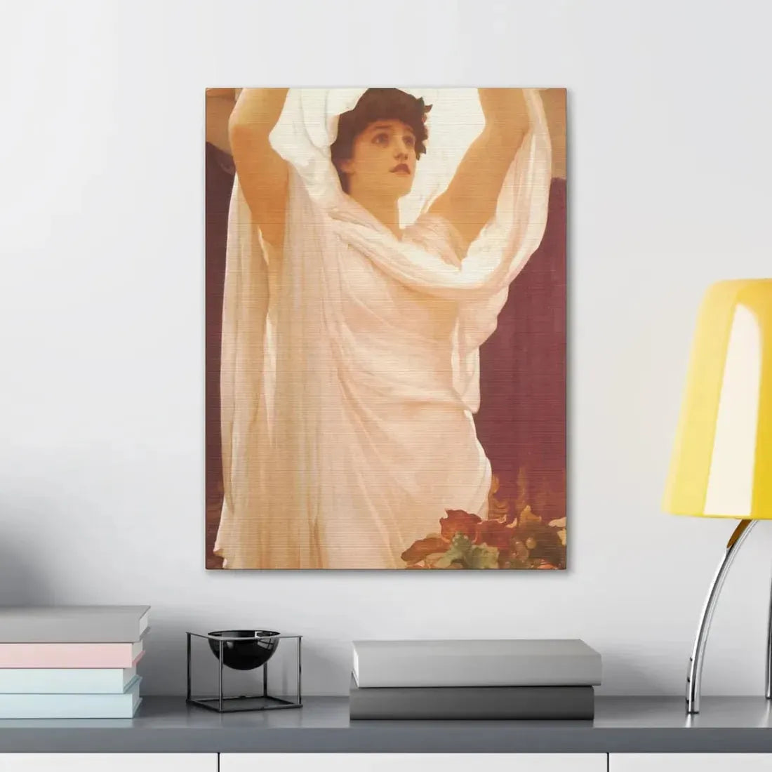 Lord Frederick Leighton (1830-1896) Invocation - Canvas Wall Art - The Sticker Space