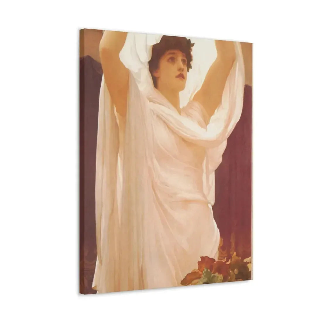 Lord Frederick Leighton (1830-1896) Invocation - Canvas Wall Art - The Sticker Space
