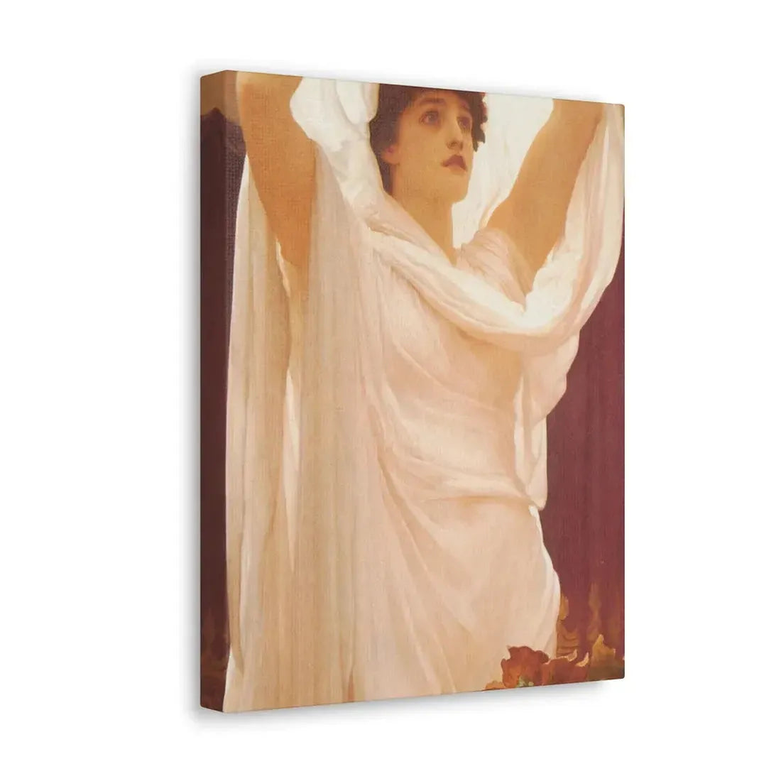 Lord Frederick Leighton (1830-1896) Invocation - Canvas Wall Art - The Sticker Space