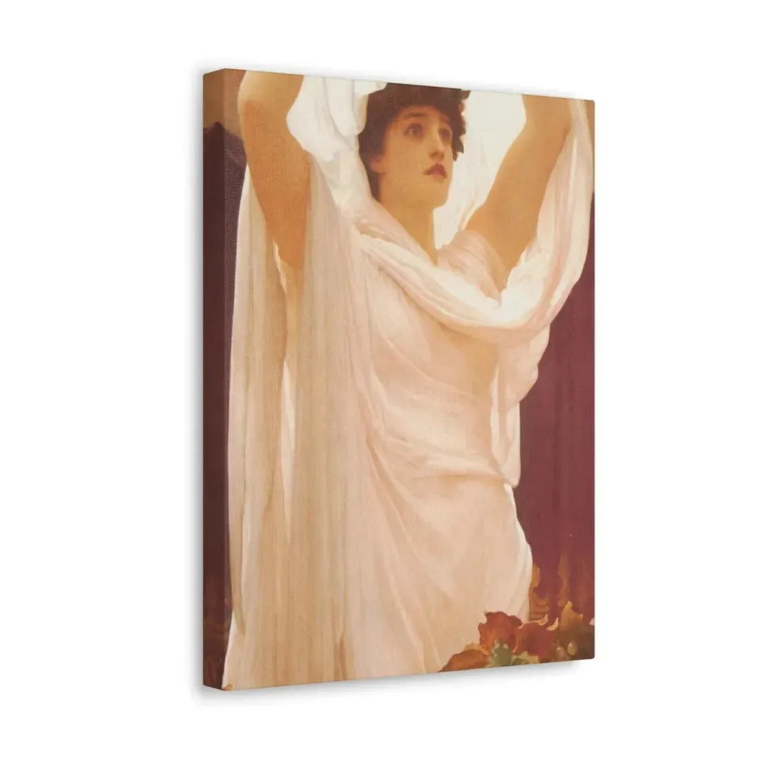 Lord Frederick Leighton (1830-1896) Invocation - Canvas Wall Art - The Sticker Space