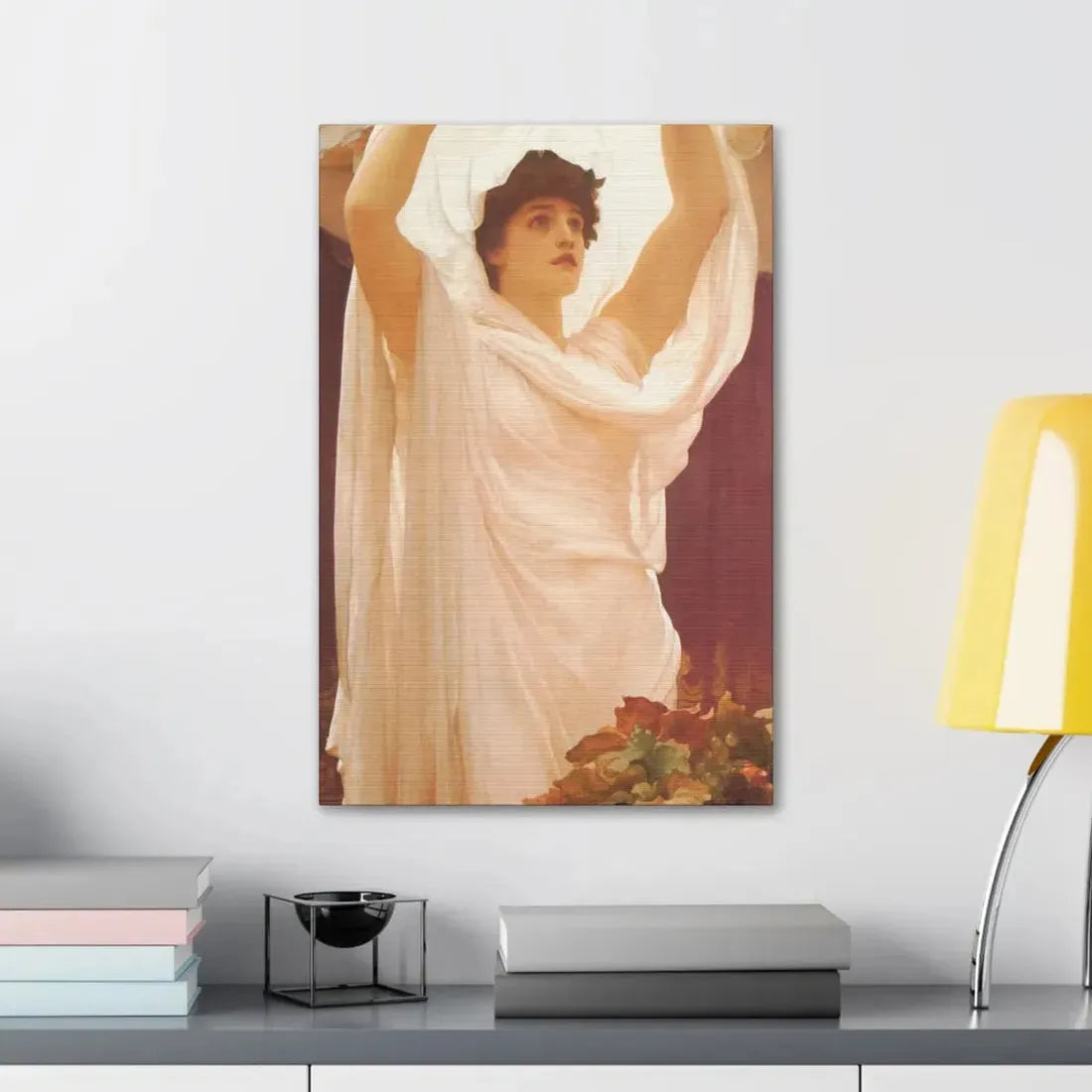 Lord Frederick Leighton (1830-1896) Invocation - Canvas Wall Art - The Sticker Space