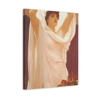 Lord Frederick Leighton (1830-1896) Invocation - Canvas Wall Art - The Sticker Space