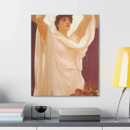 Lord Frederick Leighton (1830-1896) Invocation - Canvas Wall Art - The Sticker Space
