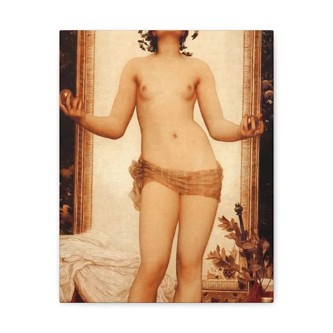 Lord Frederick Leighton (1830-1896) The Antique Juggling Girl - Canvas Wall Art - The Sticker Space