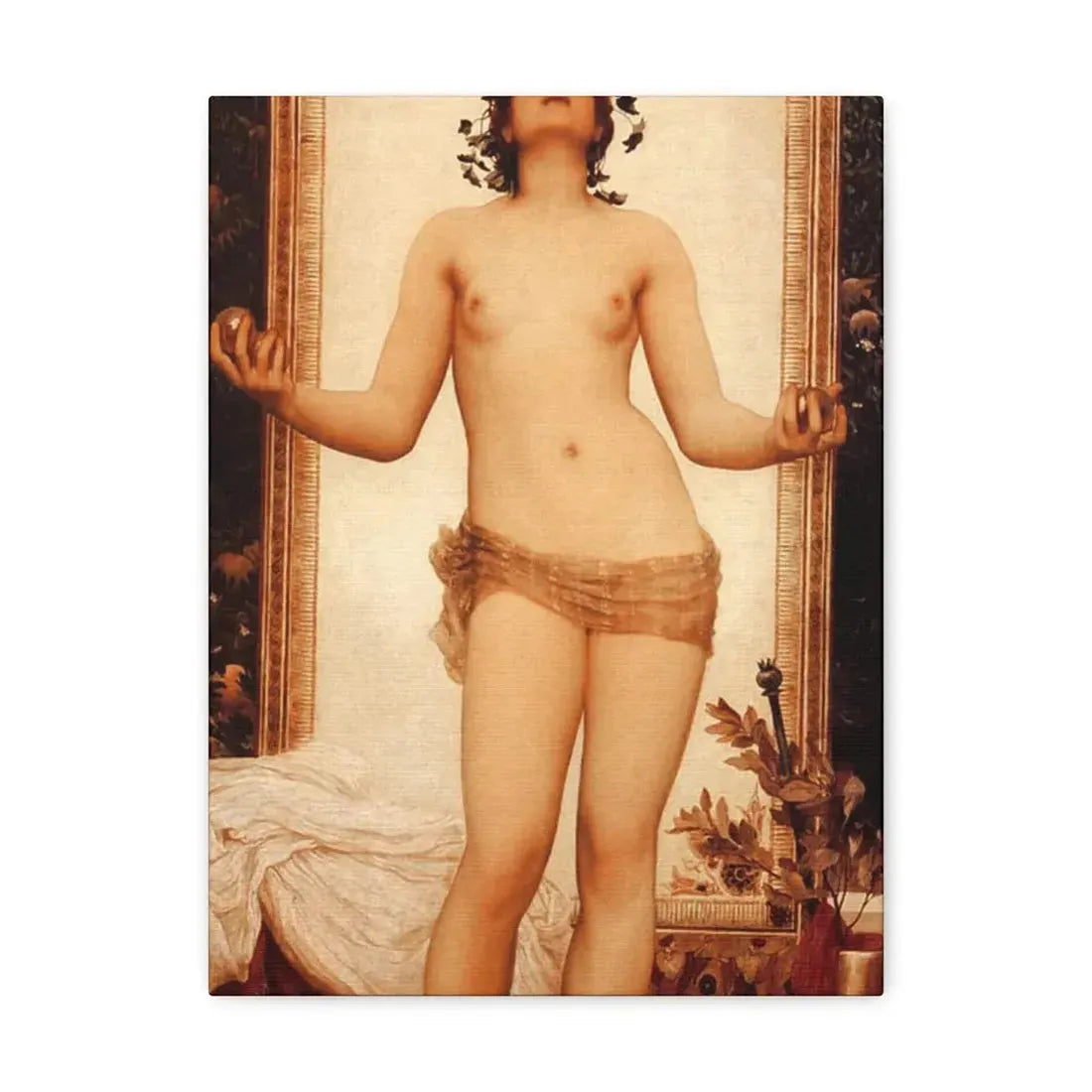 Lord Frederick Leighton (1830-1896) The Antique Juggling Girl - Canvas Wall Art - The Sticker Space