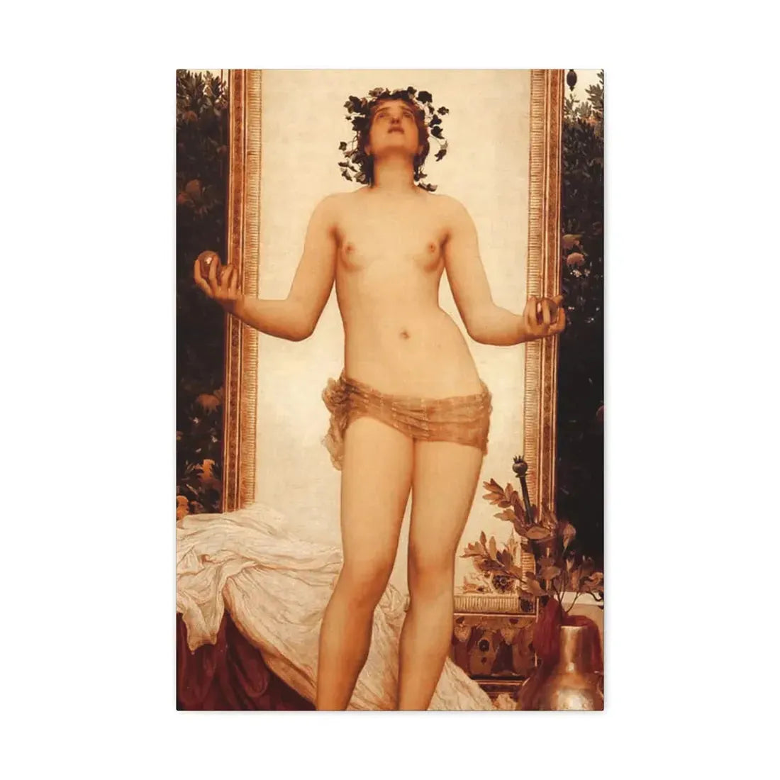 Lord Frederick Leighton (1830-1896) The Antique Juggling Girl - Canvas Wall Art - The Sticker Space