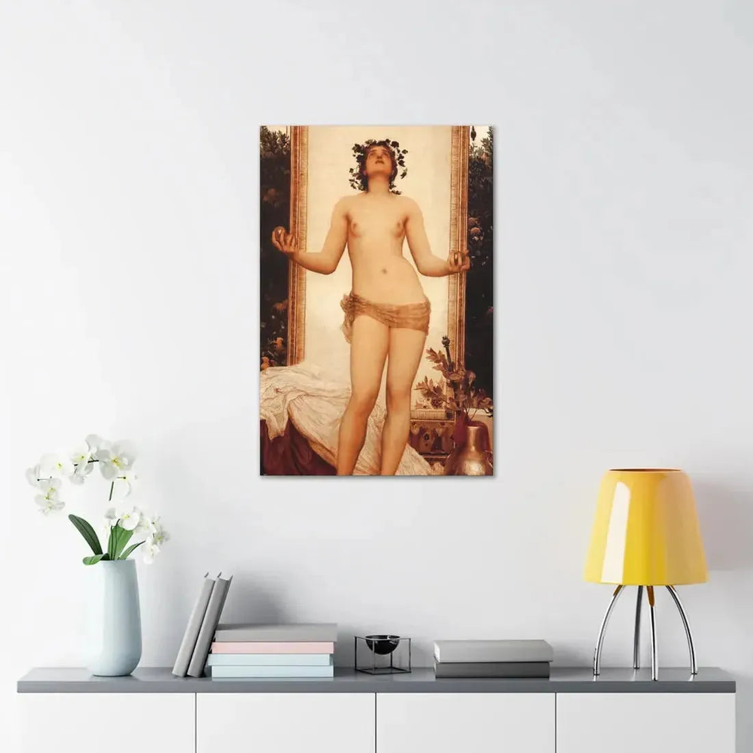 Lord Frederick Leighton (1830-1896) The Antique Juggling Girl - Canvas Wall Art - The Sticker Space