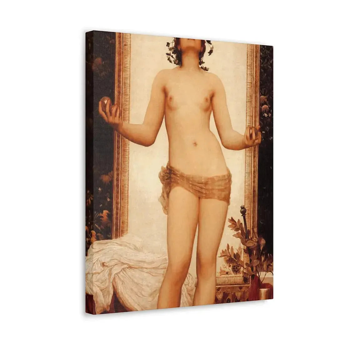 Lord Frederick Leighton (1830-1896) The Antique Juggling Girl - Canvas Wall Art - The Sticker Space