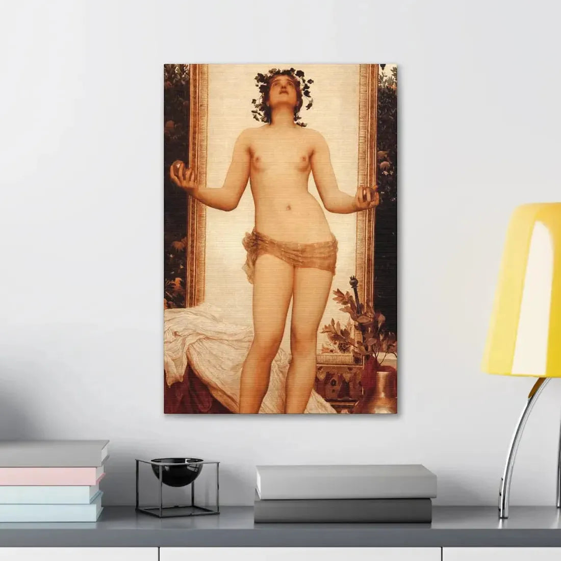 Lord Frederick Leighton (1830-1896) The Antique Juggling Girl - Canvas Wall Art - The Sticker Space