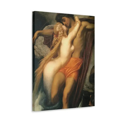 Lord Frederick Leighton (1830-1896) The Fisherman and the Syren c1856-c1858 - Canvas Wall Art - The Sticker Space