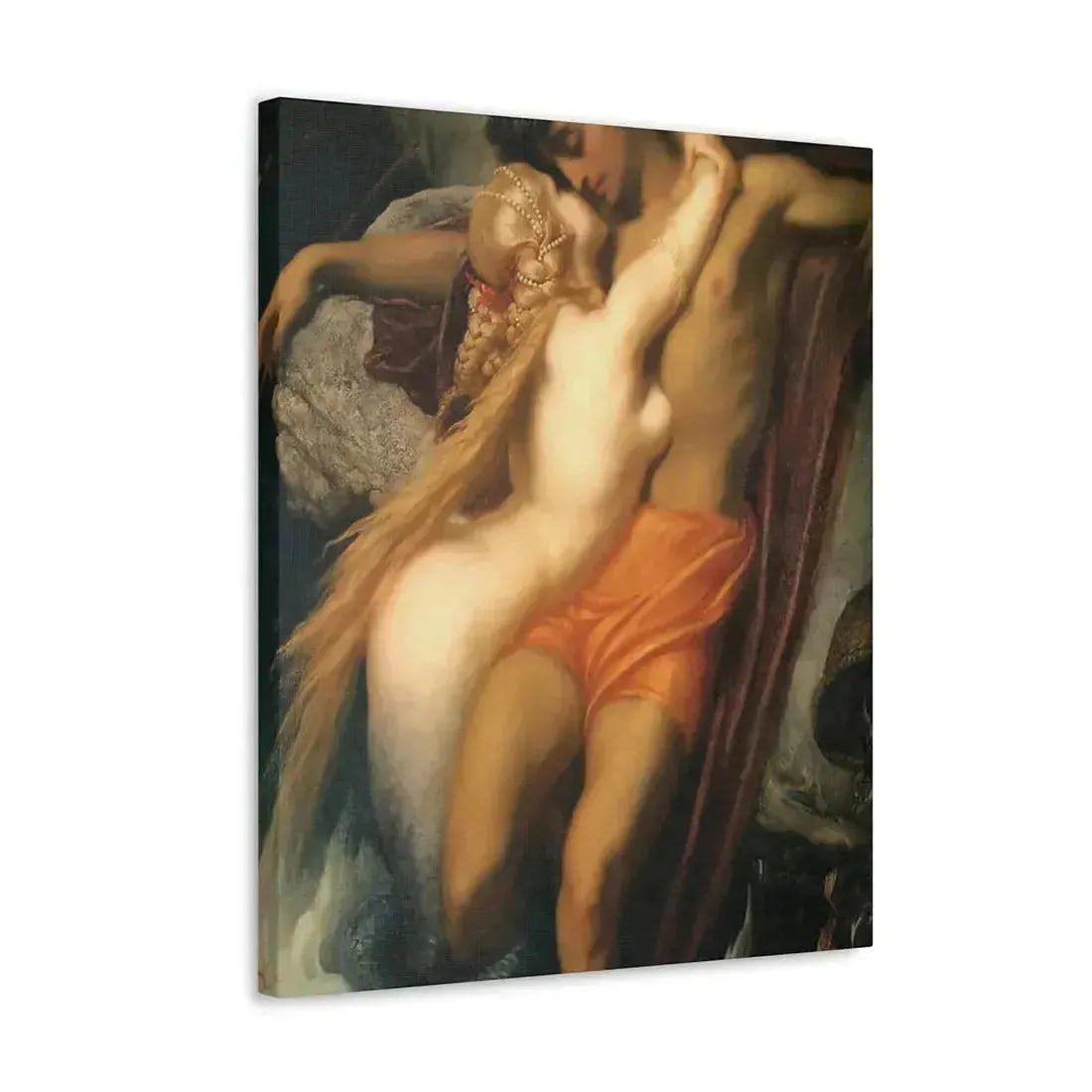 Lord Frederick Leighton (1830-1896) The Fisherman and the Syren c1856-c1858 - Canvas Wall Art - The Sticker Space