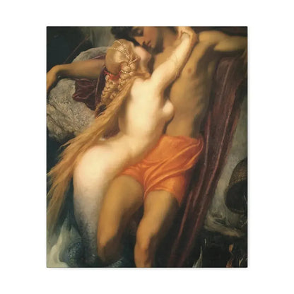 Lord Frederick Leighton (1830-1896) The Fisherman and the Syren c1856-c1858 - Canvas Wall Art - The Sticker Space