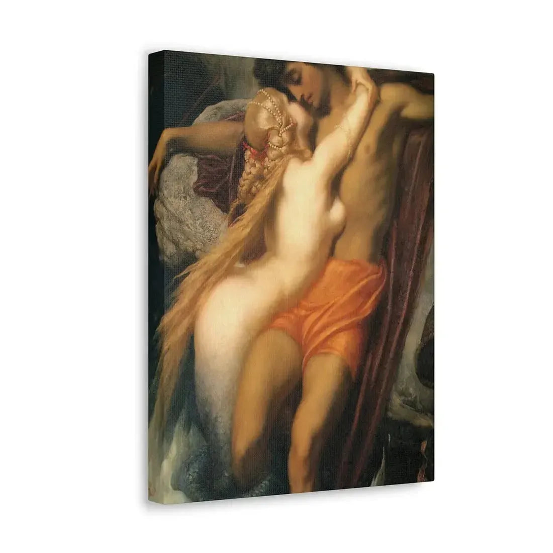 Lord Frederick Leighton (1830-1896) The Fisherman and the Syren c1856-c1858 - Canvas Wall Art - The Sticker Space