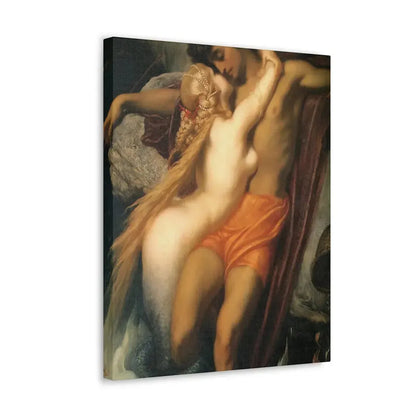 Lord Frederick Leighton (1830-1896) The Fisherman and the Syren c1856-c1858 - Canvas Wall Art - The Sticker Space