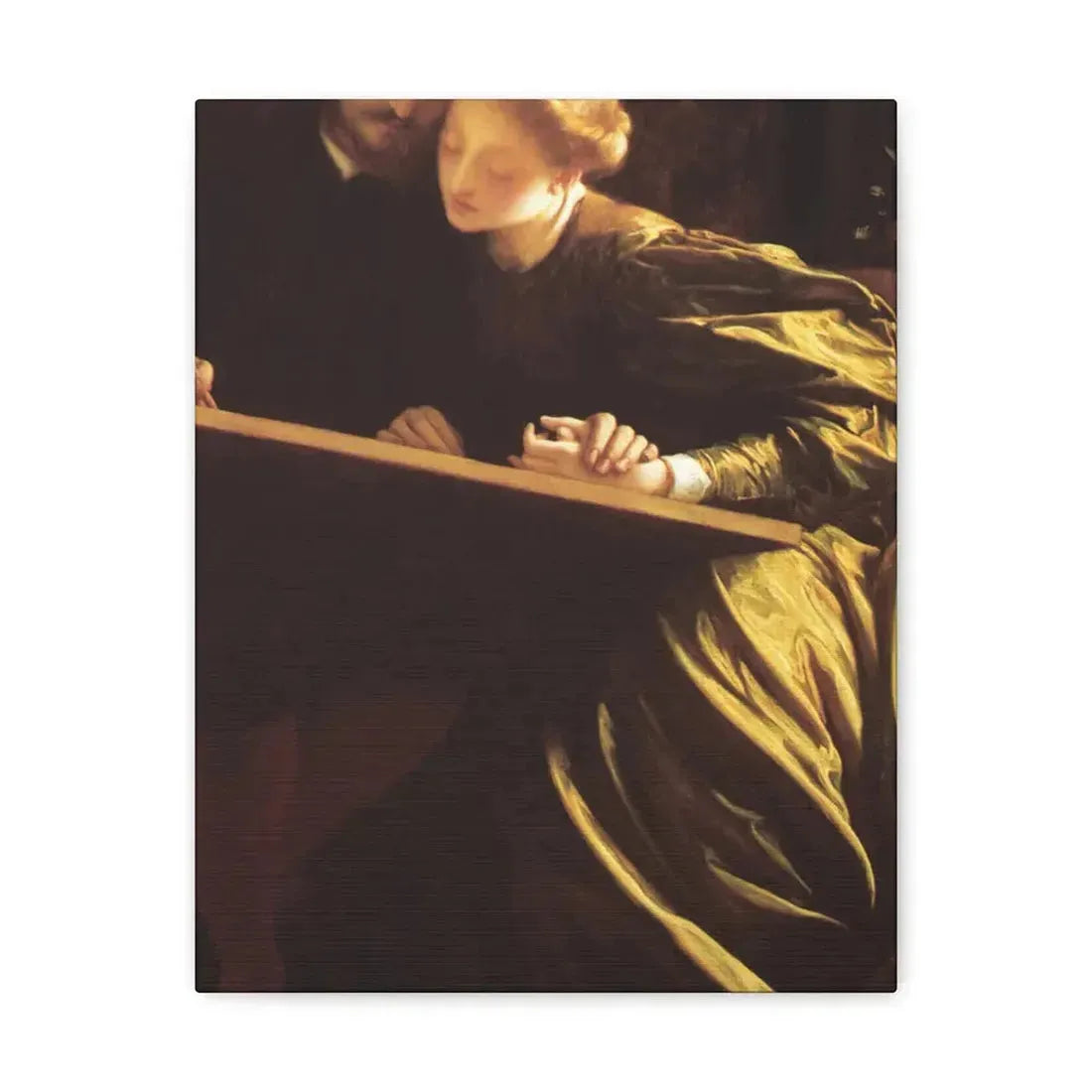 Lord Frederick Leighton (1830-1896) The Painter's Honeymoon c1864 - Canvas Wall Art 11″ x 14″ 1.25" - The Sticker Space