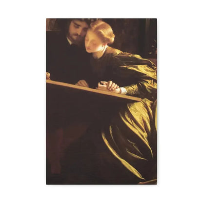 Lord Frederick Leighton (1830-1896) The Painter's Honeymoon c1864 - Canvas Wall Art 12" x 18" 1.25" - The Sticker Space