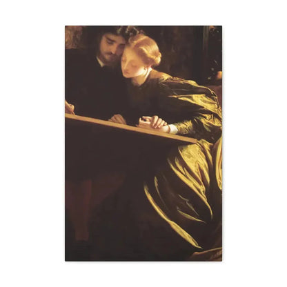 Lord Frederick Leighton (1830-1896) The Painter's Honeymoon c1864 - Canvas Wall Art 16″ x 24″ 1.25" - The Sticker Space
