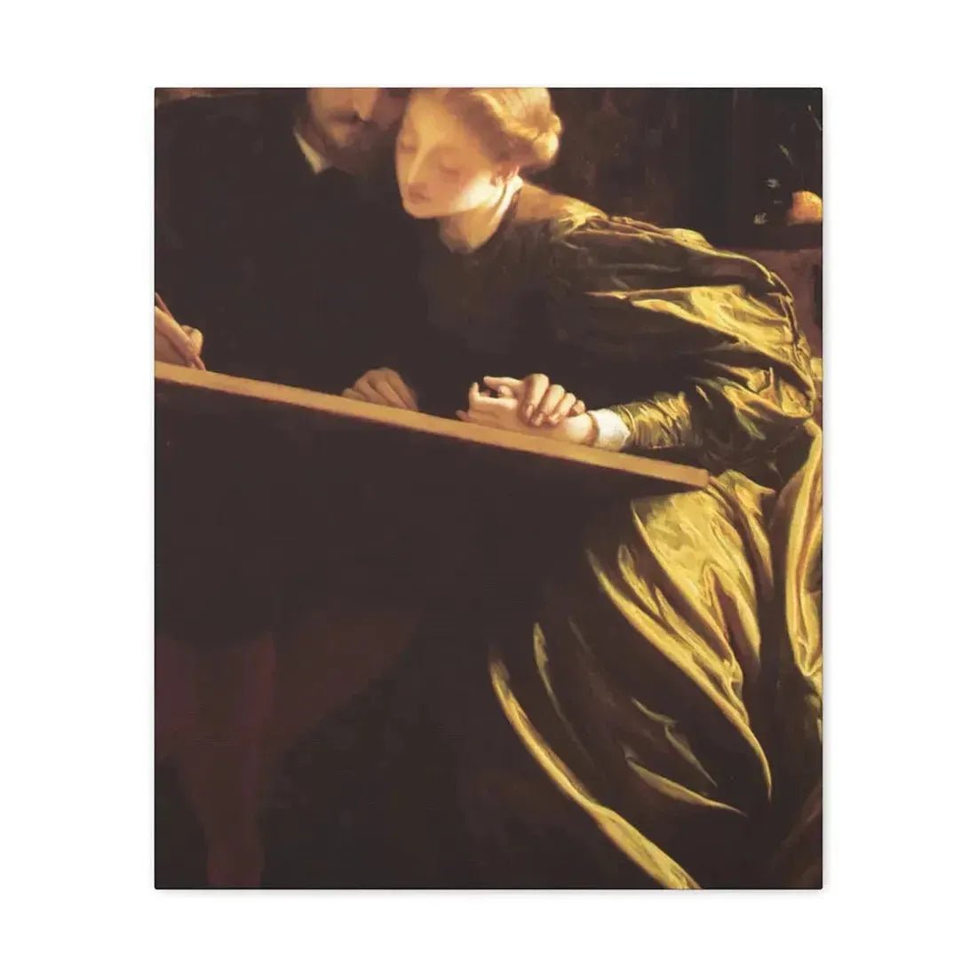 Lord Frederick Leighton (1830-1896) The Painter's Honeymoon c1864 - Canvas Wall Art 20″ x 24″ 1.25" - The Sticker Space