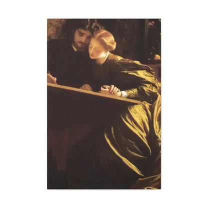 Lord Frederick Leighton (1830-1896) The Painter's Honeymoon c1864 - Canvas Wall Art 24″ x 36″ 1.25" - The Sticker Space