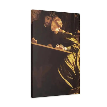 Lord Frederick Leighton (1830-1896) The Painter's Honeymoon c1864 - Canvas Wall Art - The Sticker Space