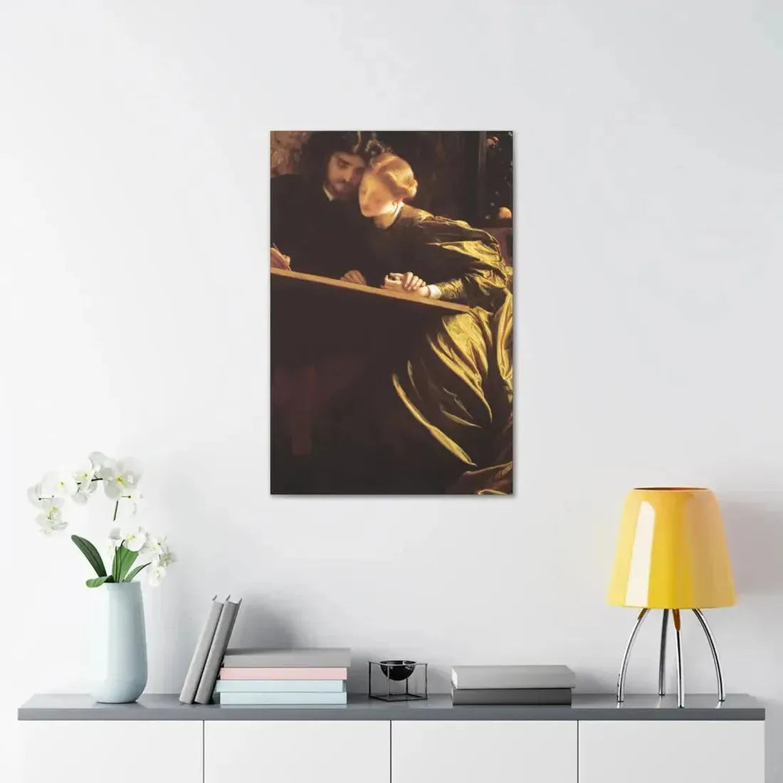 Lord Frederick Leighton (1830-1896) The Painter's Honeymoon c1864 - Canvas Wall Art - The Sticker Space