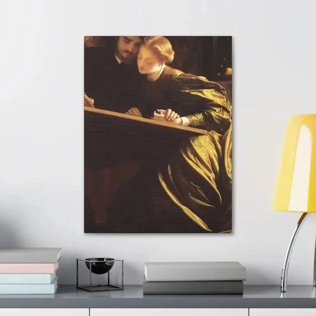 Lord Frederick Leighton (1830-1896) The Painter's Honeymoon c1864 - Canvas Wall Art - The Sticker Space